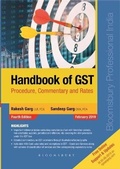 Cover: Handbook of GST Procedure, Commentary and Rates - Bloomsbury Publishing India Pvt Ltd