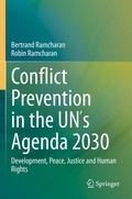 Cover: Conflict Prevention in the UN&acute;s Agenda 2030 - Springer