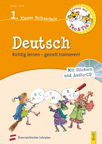 Abbildung von: Lernen mit Teo und Tia Deutsch - 1. Klasse Volksschule mit CD - G&G Verlag, Kinder- und Jugendbuch