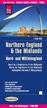 Cover: Reise Know-How Landkarte Nord- und Mittelengland / Northern England & the Midlands (1:400.000) - Reise Know-How Verlag Peter Rump GmbH