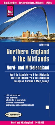 Abbildung von: Reise Know-How Landkarte Nord- und Mittelengland / Northern England & the Midlands (1:400.000) - Reise Know-How Verlag Peter Rump GmbH