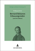 Cover: Bernard Bolzanos Erbauungsreden (und ihre Edition) - academia