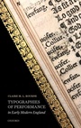 Cover: Typographies of Performance in Early Modern England - Oxford University Press