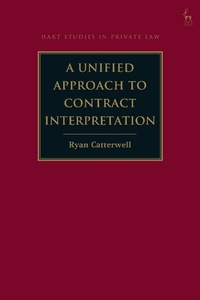 Abbildung von: A Unified Approach to Contract Interpretation - Hart Publishing