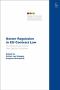 Cover: Better Regulation in EU Contract Law - Hart Publishing