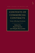 Cover: Contents of Commercial Contracts - Hart Publishing