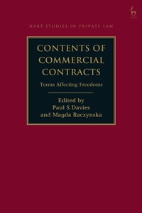 Enlarge image Cover: Contents of Commercial Contracts - Hart Publishing