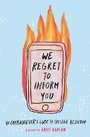 Cover: We Regret to Inform You - Ballantine Books Inc.