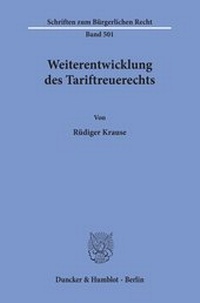 Abbildung von: Weiterentwicklung des Tariftreuerechts - Duncker & Humblot