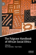 Cover: The Palgrave Handbook of African Social Ethics - Palgrave Macmillan