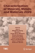 Cover: Characterization of Minerals, Metals, and Materials 2020 - Springer