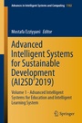 Cover: Advanced Intelligent Systems for Sustainable Development (AI2SD'2019) - Springer