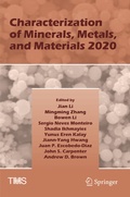 Cover: Characterization of Minerals, Metals, and Materials 2020 - Springer