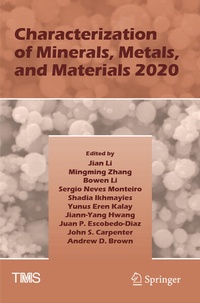 Enlarge image Cover: Characterization of Minerals, Metals, and Materials 2020 - Springer