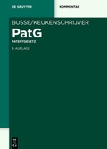 Cover: Patentgesetz - De Gruyter