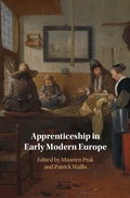 Cover: Apprenticeship in Early Modern Europe - Cambridge University Press