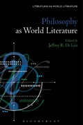 Cover: Philosophy as World Literature - Bloomsbury Academic USA