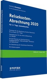 Abbildung von: Reisekosten-Abrechnung 2020, für 1-7 Tage, Sammeltaschen - Stollfuß