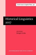 Cover: Historical Linguistics 2017 - John Benjamins Publishing Co