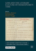 Cover: Loss and the Literary Culture of Shakespeare's Time - Palgrave Macmillan