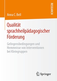 Abbildung von: Qualität sprachheilpädagogischer Förderung - Springer