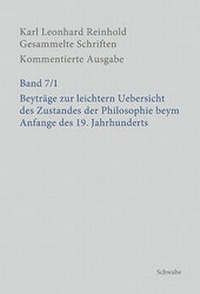 Abbildung von: Beyträge zur leichtern Uebersicht des Zustandes der Philosophie beym Anfange des 19. Jahrhunderts - Schwabe Verlagsgruppe AG Schwabe Verlag
