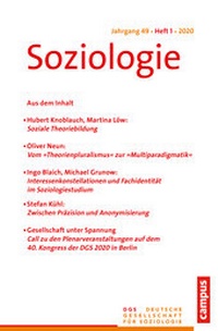 Abbildung von: Soziologie 1/2020 - Campus
