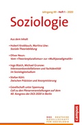 Cover: Soziologie 1/2020 - Campus Verlag Digital