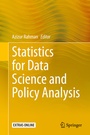 Cover: Statistics for Data Science and Policy Analysis - Springer