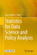 Cover: Statistics for Data Science and Policy Analysis - Springer