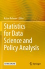 Cover: Statistics for Data Science and Policy Analysis - Springer