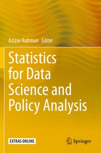 Enlarge image Cover: Statistics for Data Science and Policy Analysis - Springer
