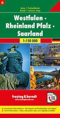 Abbildung von: Westfalen - Rheinland Pfalz - Saarland, Autokarte 1:150.000, Blatt 6 - Freytag-Berndt und ARTARIA