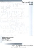 Cover: Friedrich Schiedel Wissenschaftspreis zur Geschichte Oberschwabens 2017 - Landratsamt Ravensburg