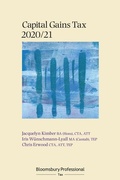 Cover: Bloomsbury Professional Capital Gains Tax 2020/21 - Bloomsbury Professional