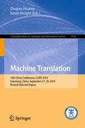 Cover: Machine Translation - Springer