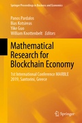 Cover: Mathematical Research for Blockchain Economy - Springer