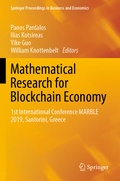 Cover: Mathematical Research for Blockchain Economy - Springer