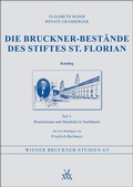 Cover: Die Bruckner-Best&auml;nde des Stiftes St. Florian. Katalog Teil 3 - Musikwissenschaftlicher Verlag Wien