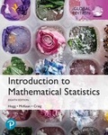 Cover: Introduction to Mathematical Statistics, Global Edition - Pearson