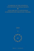 Cover: Yearbook of the European Convention on Human Rights / Annuaire de la convention europeenne des droits de l'homme, Volume 61 (2018) - Martinus Nijhoff