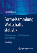 Cover: Formelsammlung Wirtschaftsstatistik - Springer Gabler