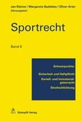 Cover: Sportrecht, Band II - St&auml;mpfli Verlag AG