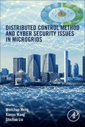 Cover: Distributed Control Methods and Cyber Security Issues in Microgrids - Academic Press