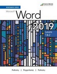 Abbildung von: Benchmark Series: Microsoft Word 2019 Levels 1&2 - EMC Paradigm,US