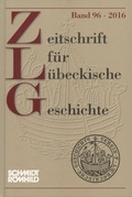 Abbildung von: Zeitschrift für lübeckische Geschichte - Max Schmidt-Römhild