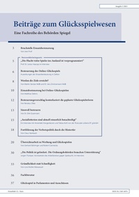 Abbildung von: Beiträge zum Glücksspielwesen - ProPress Verlagsgesellschaft