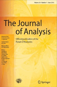 Abbildung von: The Journal of Analysis - Springer