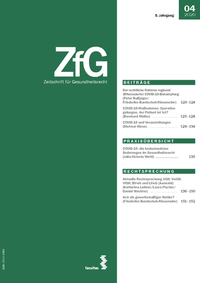 Abbildung von: ZfG - Zeitschrift für Gesundheitsrecht - Facultas