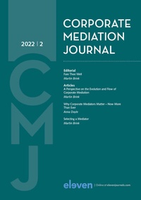 Abbildung von: Corporate Mediation Journal (CMJ) - Eleven International Publishing